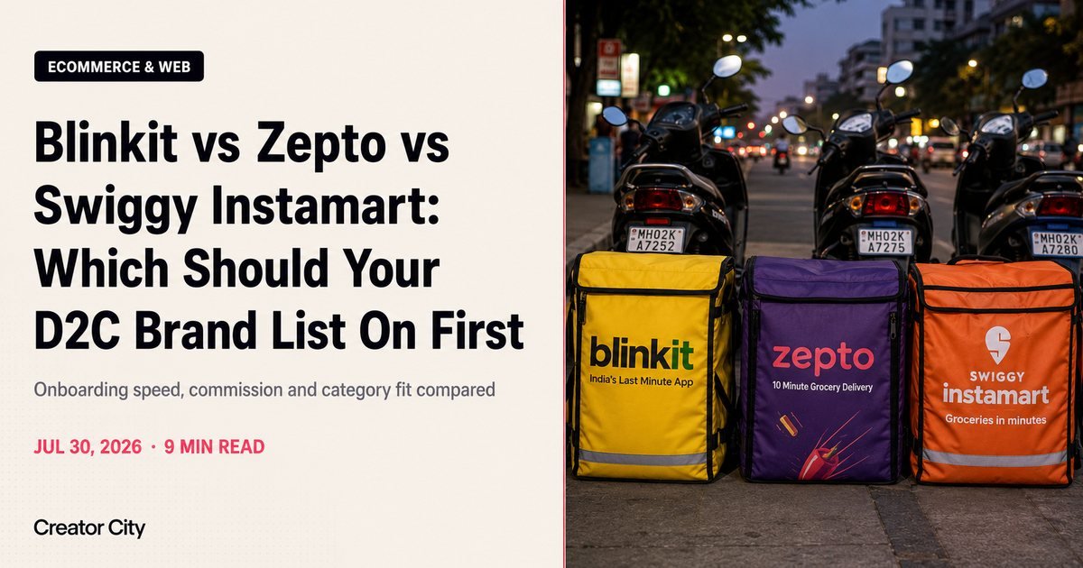 Blinkit vs Zepto vs Swiggy Instamart: Which Should Your D2C Brand List On First