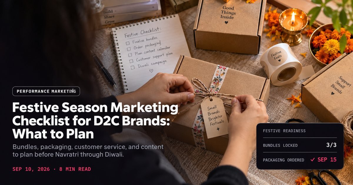 Festive Season Marketing Checklist for D2C Brands: What to Plan