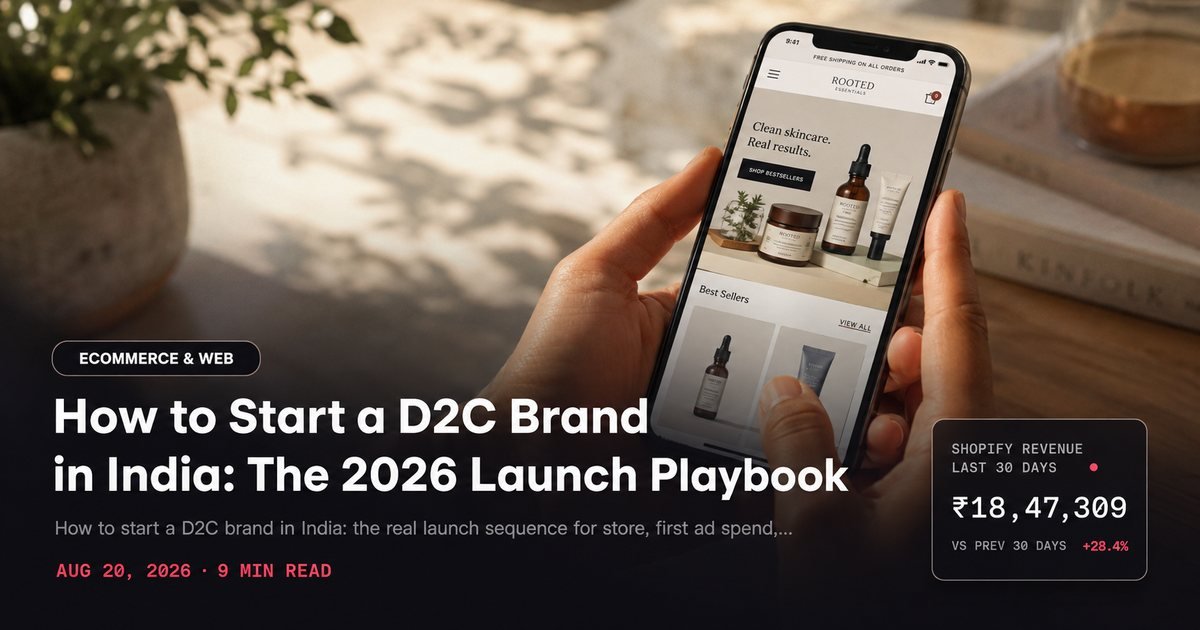 How to Start a D2C Brand in India: The 2026 Launch Playbook
