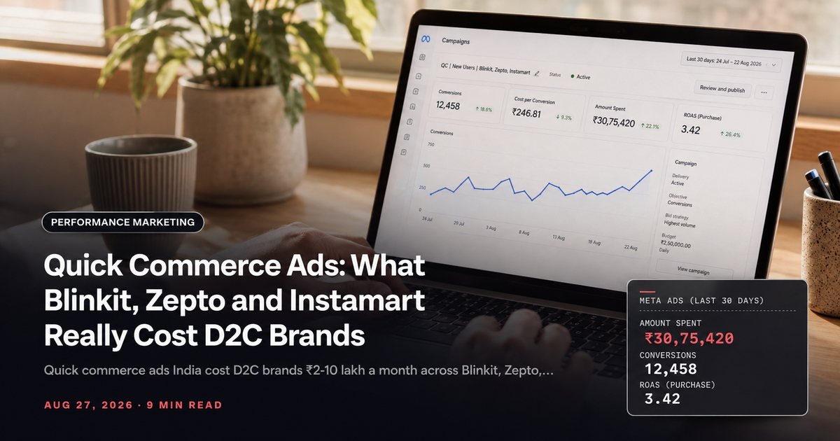 Quick Commerce Ads: What Blinkit, Zepto and Instamart Really Cost D2C Brands
