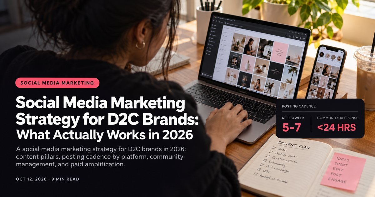 Social Media Marketing Strategy for D2C Brands: What Actually Works in 2026