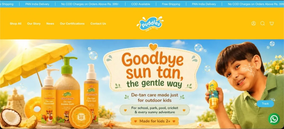 Ecommerce store built by Creator City