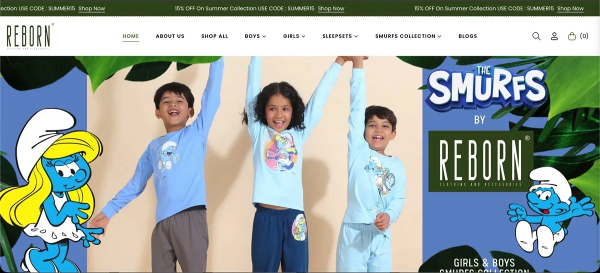 Ecommerce store built by Creator City