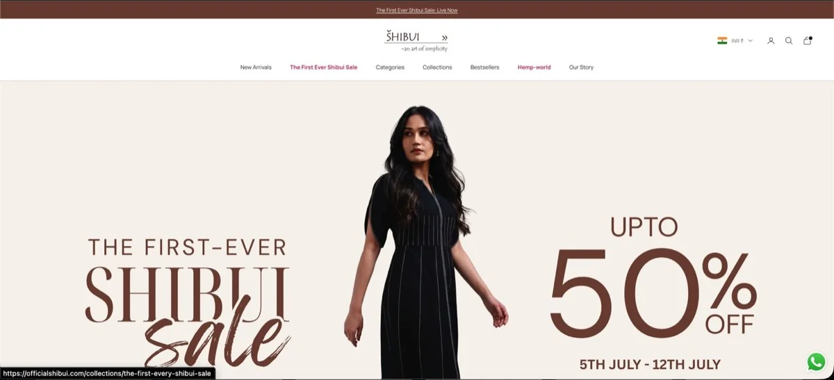 Ecommerce store built by Creator City