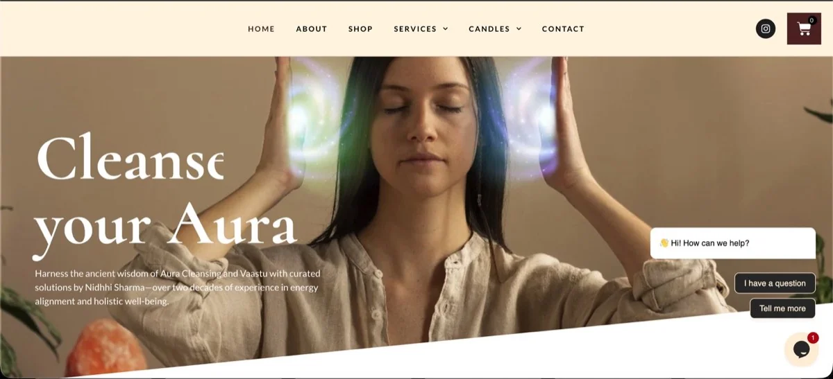 Ecommerce store built by Creator City